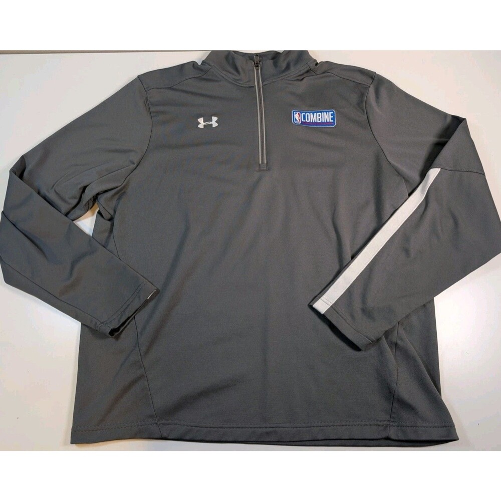 Under Armour Gray Combine  Quarter zip pullover 1/4 Size XL